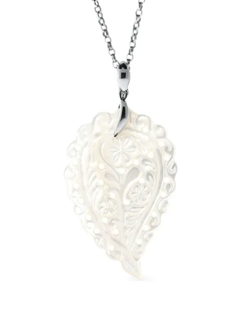 TAMARA COMOLLI India mother of pearl pendant Silver PINDMMPWWG2