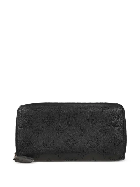 Louis Vuitton Pre-Owned 2017 Monogram Mahina Zippy wallet Black 135007