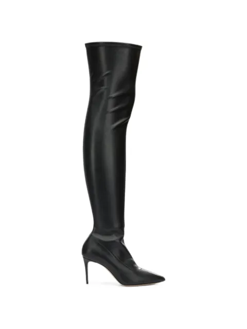 Casadei pointed-toe over-the-knee boots Black 1T070Y0801LABBB9000