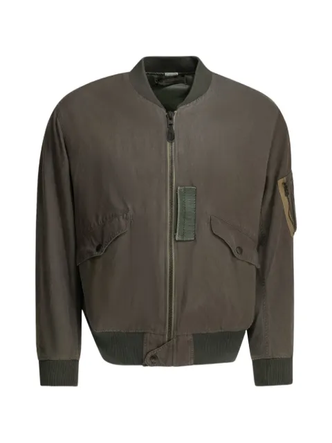 A.PRESSE L-2B zip-up bomber jacket Brown 26SAP0123PURPLE