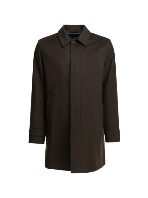Herno cashmere single-breasted coat Brown CA000228U381268800