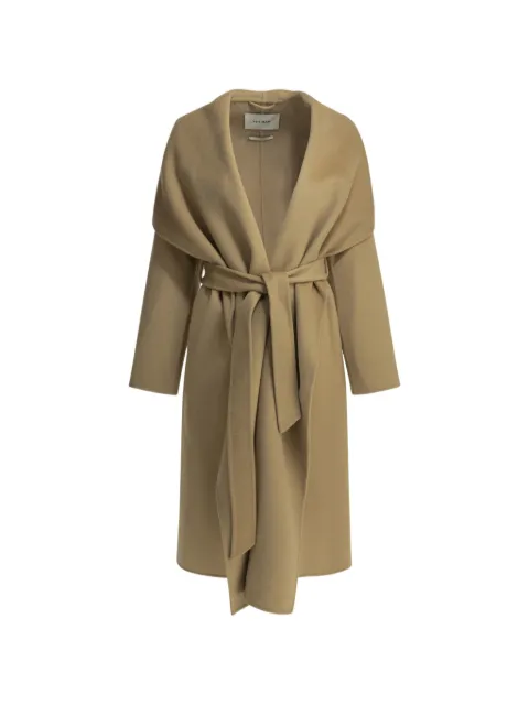IVY OAK belted shawl-collar coat Neutrals IO111048CARRIEROSEBE401