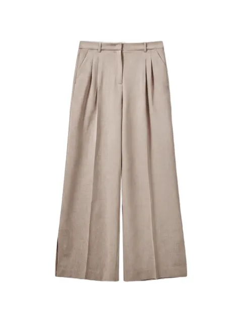 The Garment Pisano pleated wide-leg trousers Neutrals 22121
