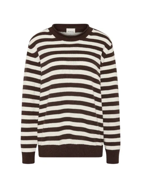 Posse Lara striped sweater Brown PS1883