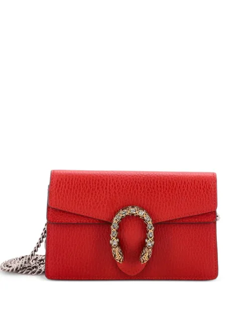 Gucci Pre-Owned Dionysus Bag Leather Super Mini clutch bag Red H7MITA8V912UNLR3