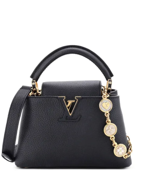 Louis Vuitton Pre-Owned My Capucines Chain Bag Taurillion Leather Small satchel Black XJN10TMXZDLF7DCZ