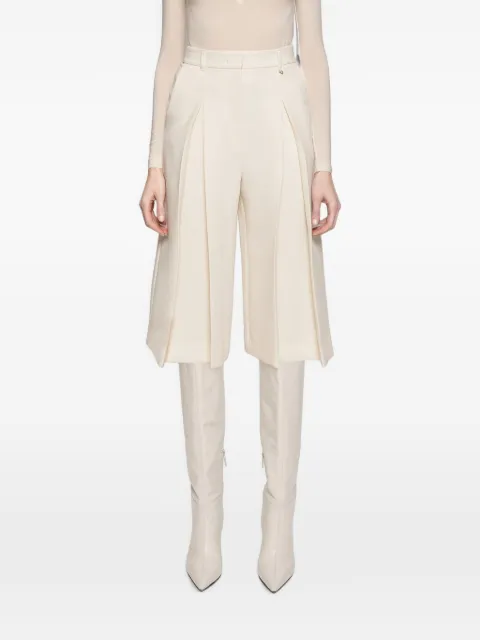 NISSA tailored high-waist bermuda shorts Neutrals P16769