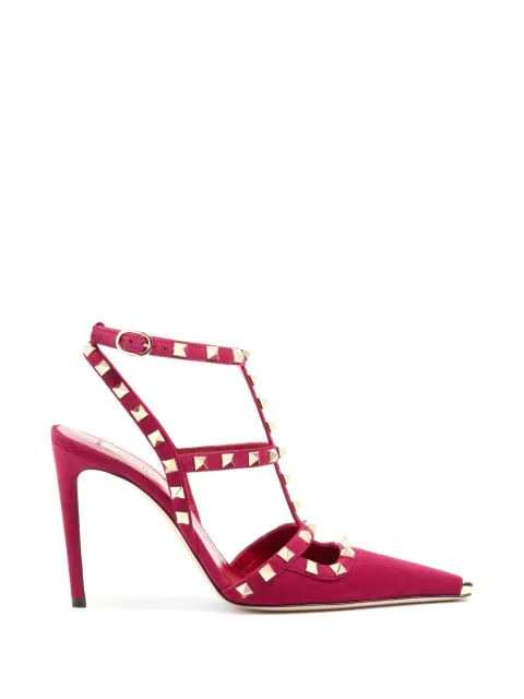 Valentino Garavani Rockstud suede pumps 100mm Pink WS0PV4URT