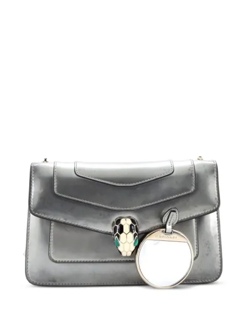 Bvlgari Pre-Owned Serpenti Forever Metallic Leather Small shoulder bag Metallic NWA29ZXCB1KUAV4K