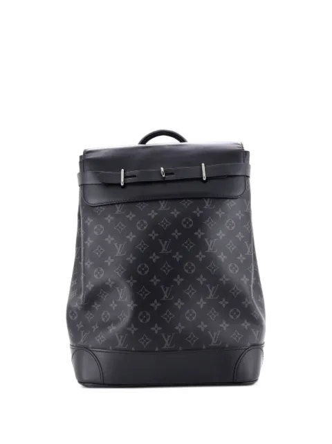 Louis Vuitton Pre-Owned Steamer Monogram Eclipse Canvas backpack Black L4VFI47MEOWQNBDK