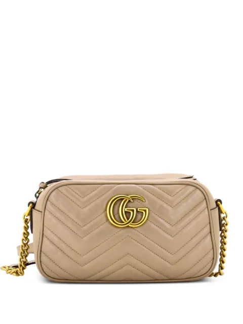 Gucci Pre-Owned GG Marmont Shoulder Bag Matelasse Leather Small crossbody bag Neutrals KNNK71I1NQ0X25ZI