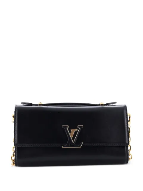 Louis Vuitton Pre-Owned Wallet on Chain Capucines Leather clutch bag Black FCKRBK20CJGGUNK0