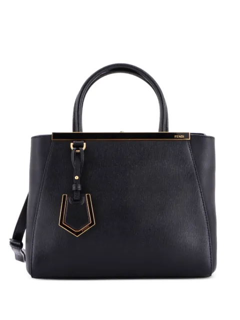 Fendi Pre-Owned 2Jours Bag Leather Petite satchel Black AQQ0IZX0YYXKGJZA