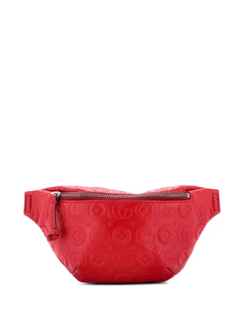 Gucci Pre-Owned Children's Embossed Leather belt bag Red YS36CE1JOU8DWWEN
