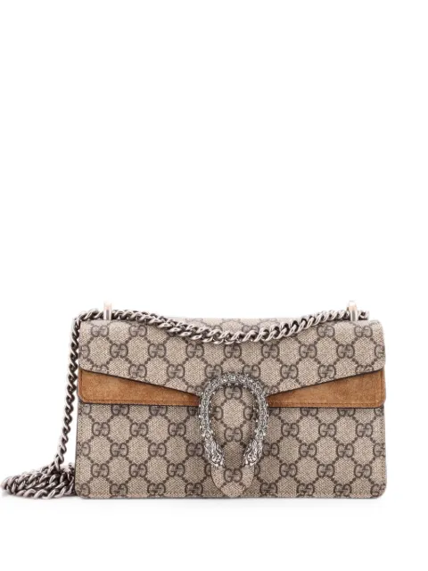 Gucci Pre-Owned Dionysus Bag GG Coated Canvas Small shoulder bag Brown YC2E8F6RII7OGI03