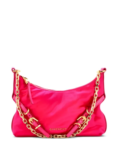 Givenchy Pre-Owned Voyou Party Satin with Leather Mini shoulder bag Pink YBX4C53Z7CTJE9HJ