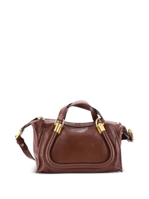 Chloé Pre-Owned Paraty 24 Handbag Leather Small satchel Brown XE6GB0KV50QXH0IP