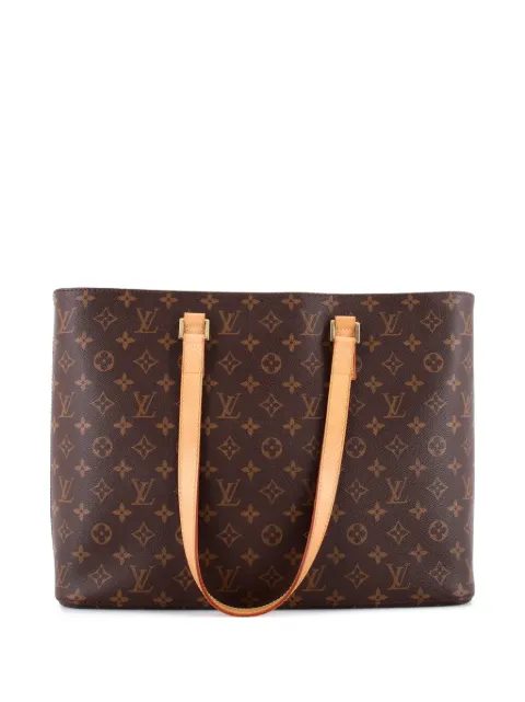 Louis Vuitton Pre-Owned Luco Handbag Monogram Canvas tote bag Black WIOMZ59EKW1L5826