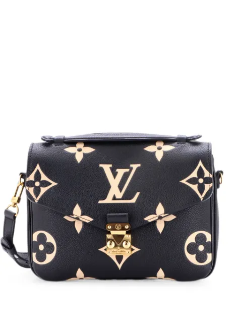 Louis Vuitton Pre-Owned Pochette Metis Bicolor Monogram Empreinte Giant crossbody bag Black S5WI3HRC6HMP74WK