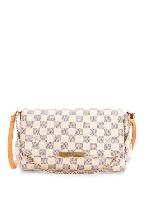 Louis Vuitton Pre-Owned Favorite Handbag Damier MM crossbody bag White ROAMLXAJL0K78Q8C