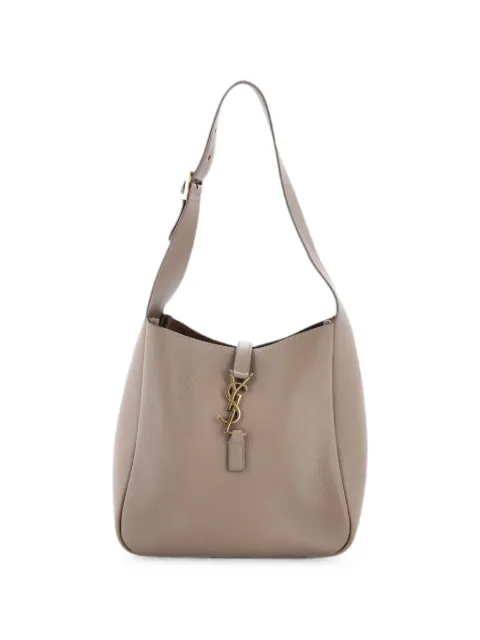 Saint Laurent Pre-Owned Le 5 a 7 Supple Leather Small hobo bag Neutrals PV9ALEBOSMWMQAAI