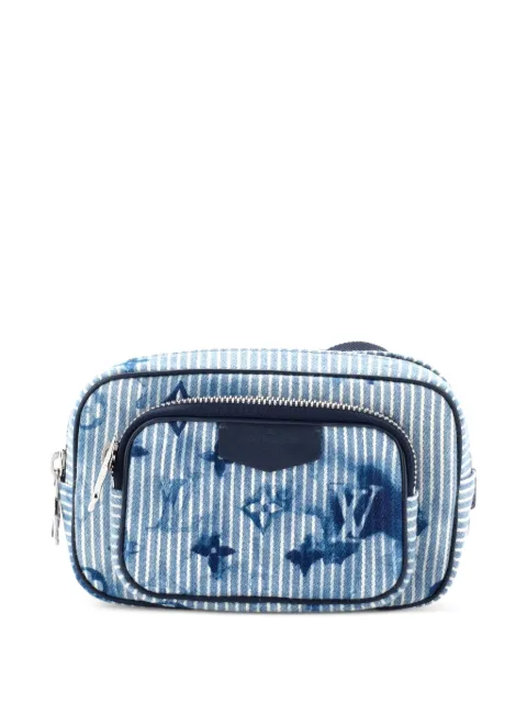 Louis Vuitton Pre-Owned Outdoor Pouch Limited Edition Monogram Watercolor Stripes Denim crossbody bag Blue P8G8WAF43JG1P8X0