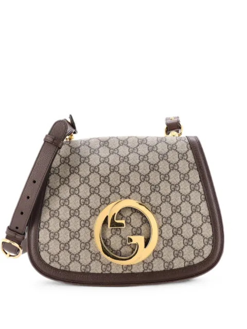 Gucci Pre-Owned Blondie NM Top Handle Bag GG Coated Canvas Medium satchel Brown 2LL6022MT7TDQD7G