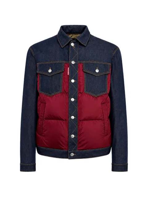 DSQUARED2 hybrid puffer jean jacket Blue S74AM1610D30011