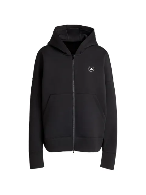 adidas by Stella McCartney logo-print hoodie Black JV7036
