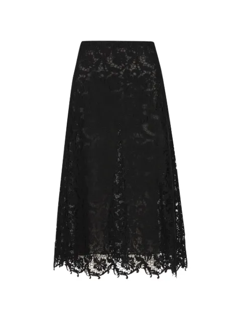 FENDI black macramé lace skirt Black FQ7756B1U2F0QA1