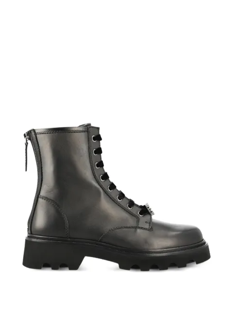Roger Vivier crystal-buckle zip-detail boots Black RVW78446140N6M