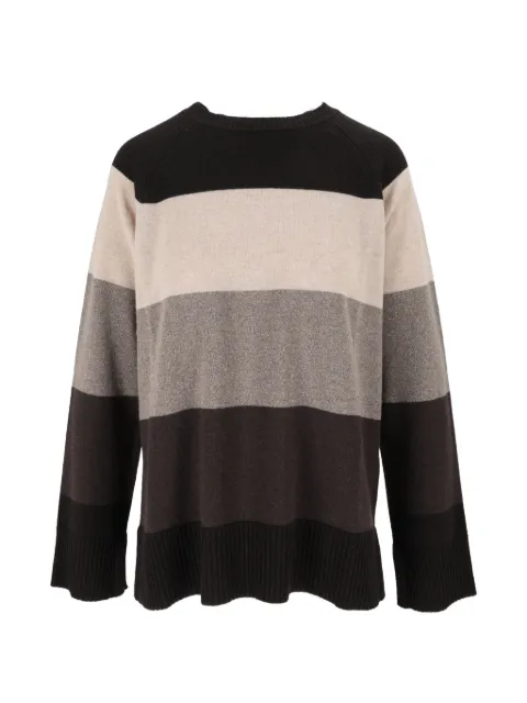 Kangra stripe-print long-sleeve sweater Black 455001