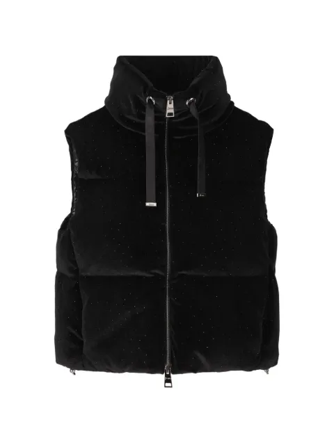 Herno padded sequin-embellished jacket Black PI002318D129409300