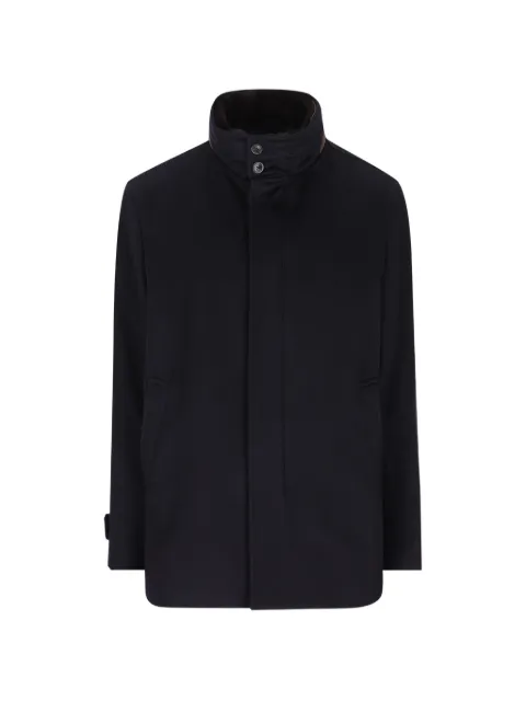 Herno high-neck button-up jacket Blue GC000124U38126