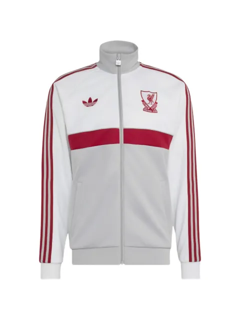 adidas x Liverpool FC logo-embroidered jacket White KG2901