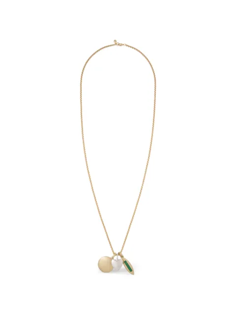 Roxanne Assoulin charm-pendant box-chain necklace Gold RXF26N117