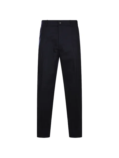 Eleventy belt-loops button-fastening trousers Blue N75PANM01TES0H02711