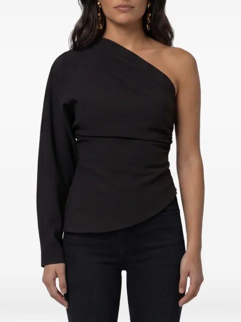 Federica Tosi one-shoulder draped blouse Black 31102313