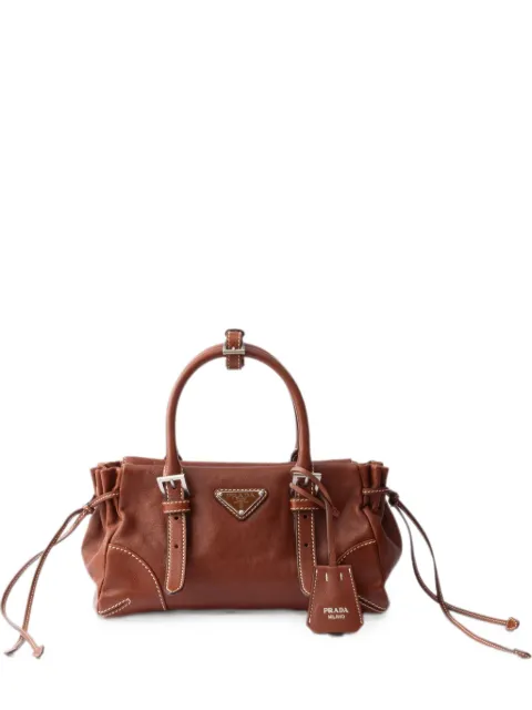 Prada Karin small leather bag Brown 1BA499VOOM2ZQX