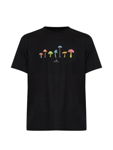 PS Paul Smith Mushrooms print T-shirt Black M2R011RWP6077