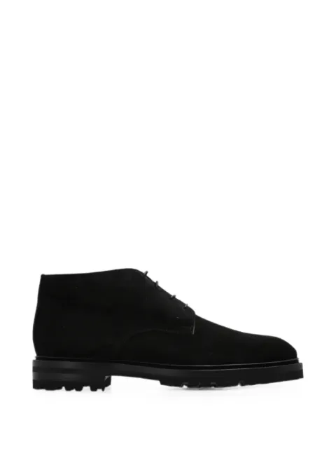 Kiton suede desert boots Black USSA528N01490010