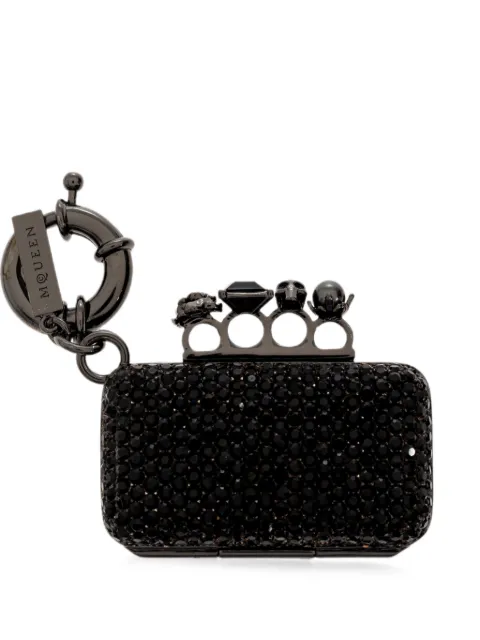 Alexander McQueen Knuckle Clutch Charm bag charm Black 856072J161H