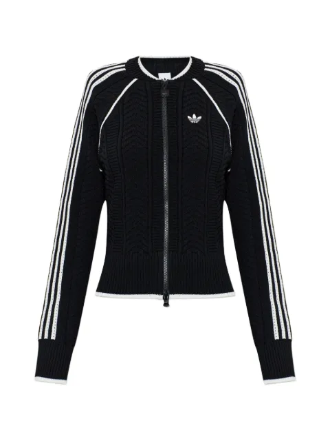 adidas cardigan with detachable hood Black KR9624