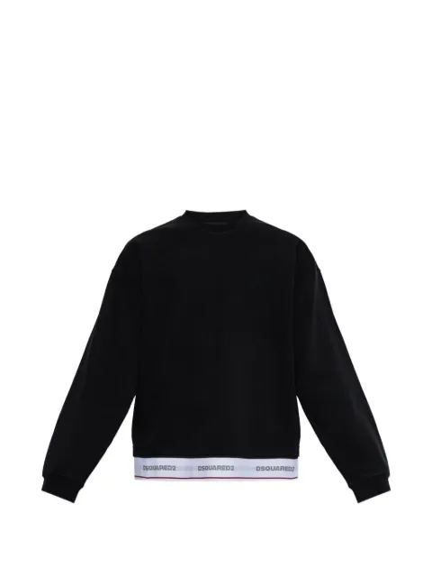 DSQUARED2 logo-trim sweater Black S74GU0961D25028