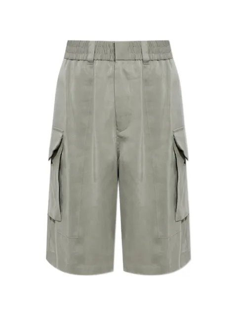 Giorgio Armani pleated cargo shorts Grey GM004075TE23086