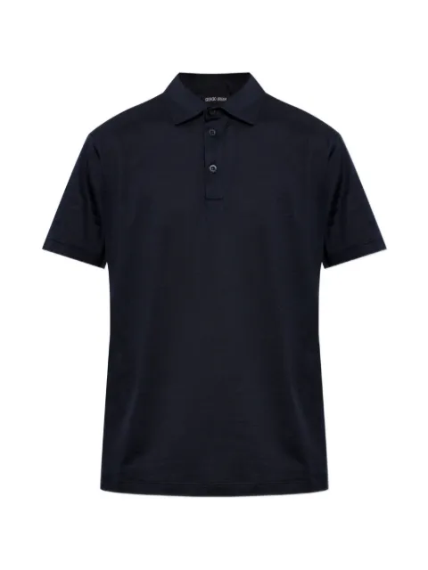 Giorgio Armani short-sleeve polo shirt Blue 3KSF74SJZHZ