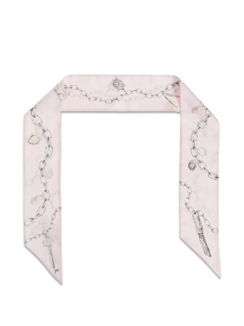 Givenchy chain-print silk scarf Pink 7100111720