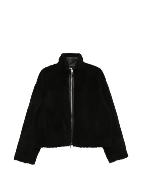 Utzon shearling zip-up reversible jacket Black 52419JUPINKF0073