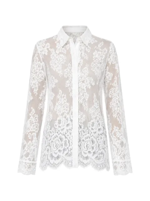 CISSA The Classic floral-lace shirt White CL1035S26