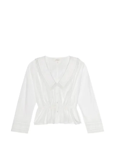The Great. Harper lace-trim shirt White T1516435L
